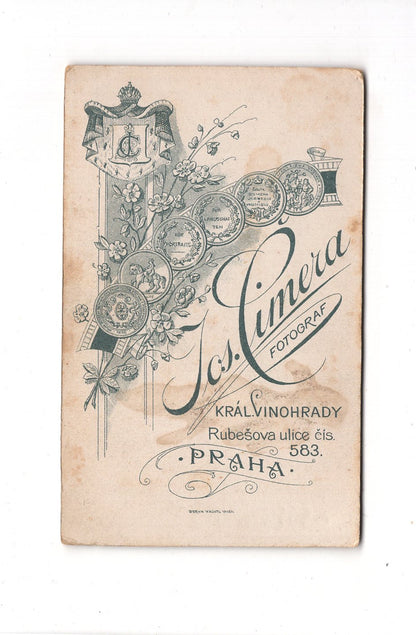 Fotografie Herrenportrait - Kral. Vinohrady / Prag um 1900 / CDV C1-20