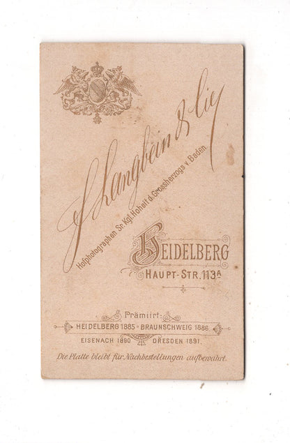 Fotografie Schönes Kinderbild / Baby - Heidelberg 1890er / CDV N1-08