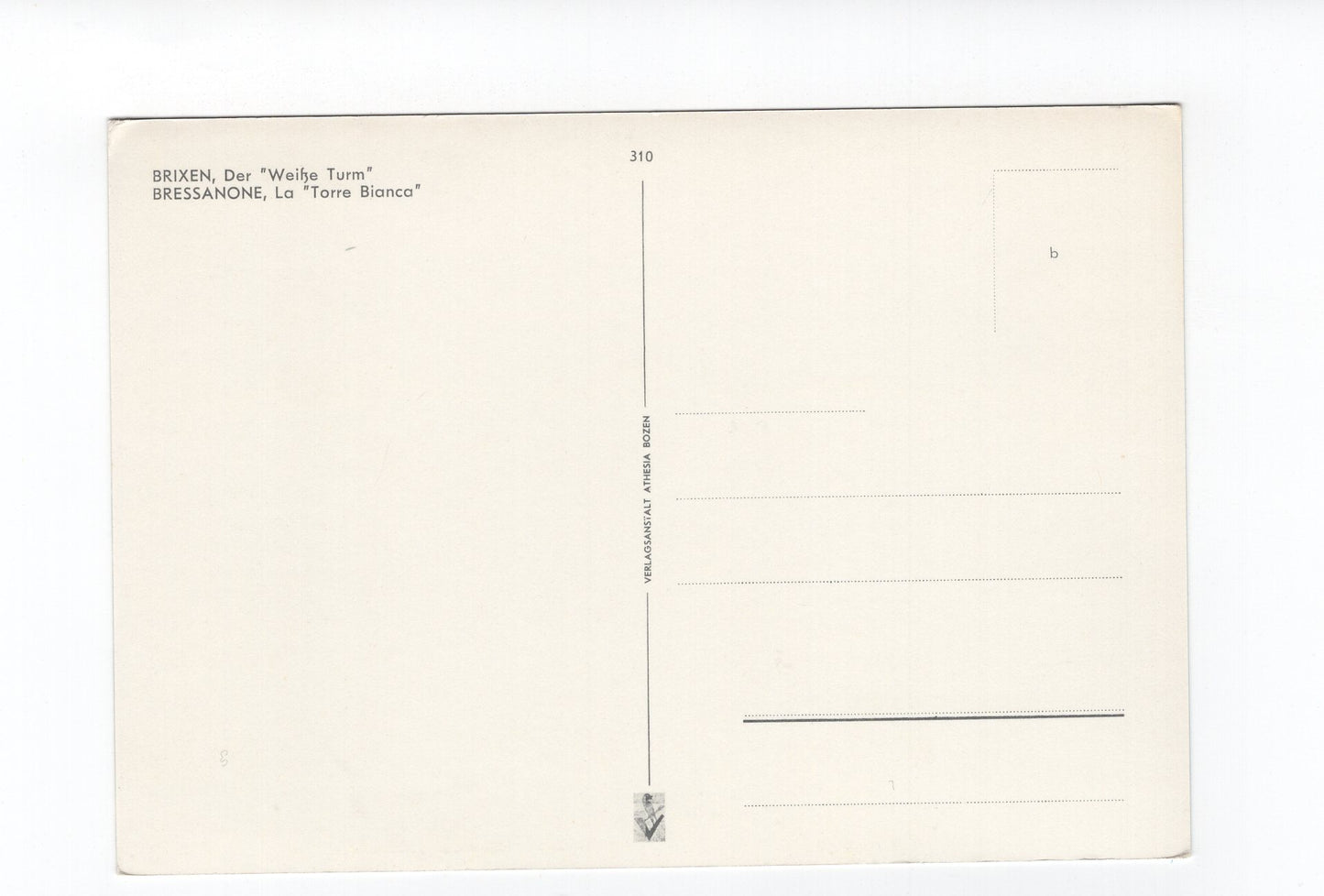 Ansichtskarte Brixen / Der Weiße Turm / Südtirol / Italien