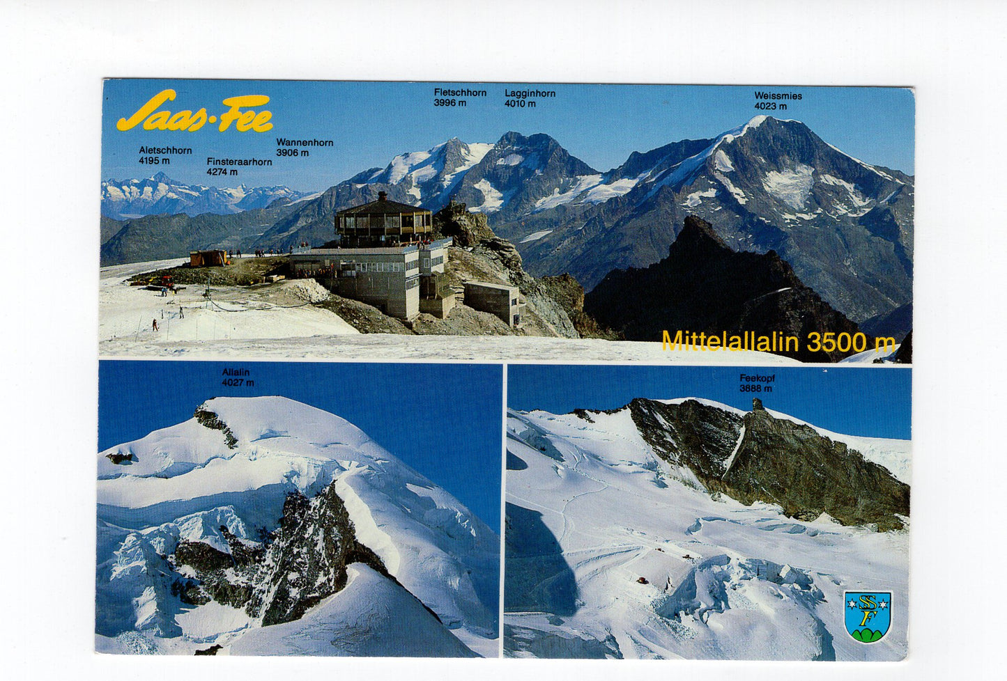Ansichtskarte Saas-Fee - Mittelallalin / Schweiz