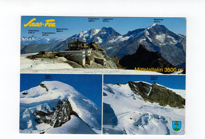 Ansichtskarte Saas-Fee - Mittelallalin / Schweiz