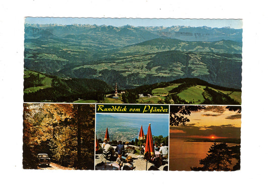 Ansichtskarte Rundblick vom Pfänder / Österreich