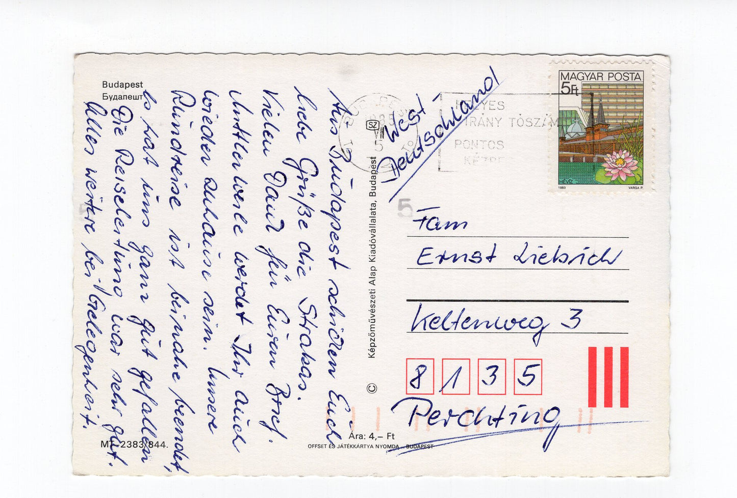 Ansichtskarte Budapest / Ungarn