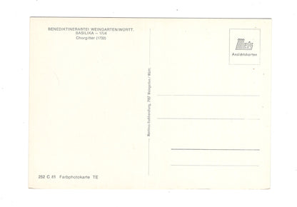 Ansichtskarte Benediktinerabtei Weingarten / Württemberg / Basilika