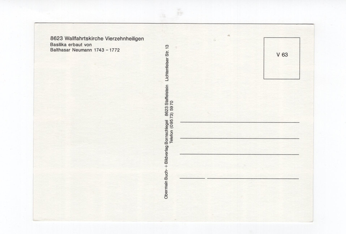 Ansichtskarte Basilika Vierzehnheiligen