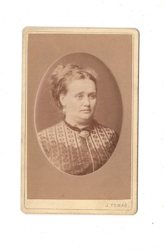 Fotografie Damenportrait - Prag 1870er / CDV C1-02