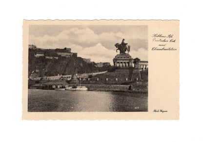 Ansichtskarte Koblenz am Rhein / Deutsches Eck und Ehrenbreitstein