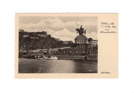 Ansichtskarte Koblenz am Rhein / Deutsches Eck und Ehrenbreitstein