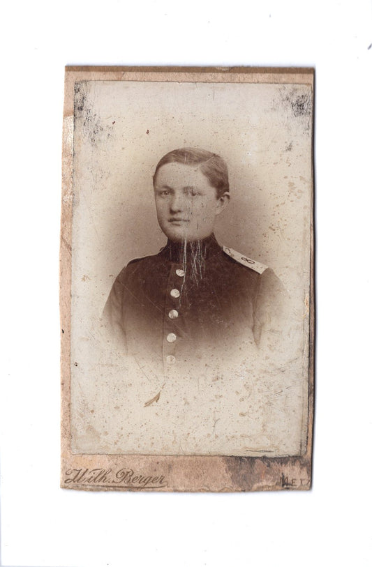 Fotografie Soldat / Soldatenportrait Regiment 8 - Metz 1890er