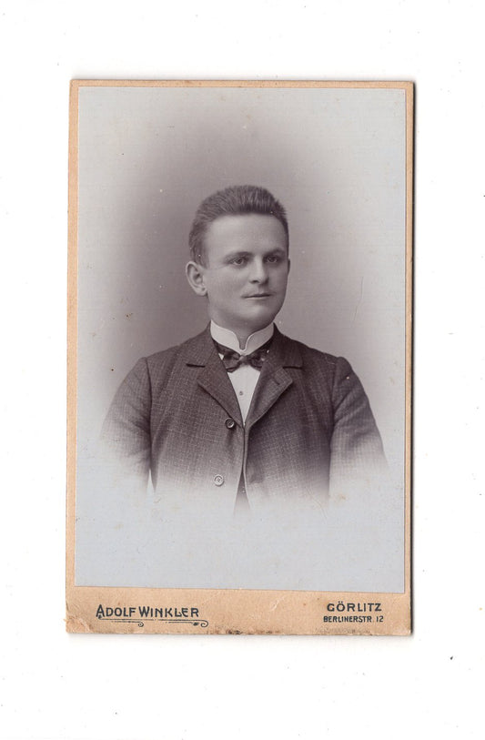 Fotografie Herrenportrait - Görlitz 1890er / CDV C1-20