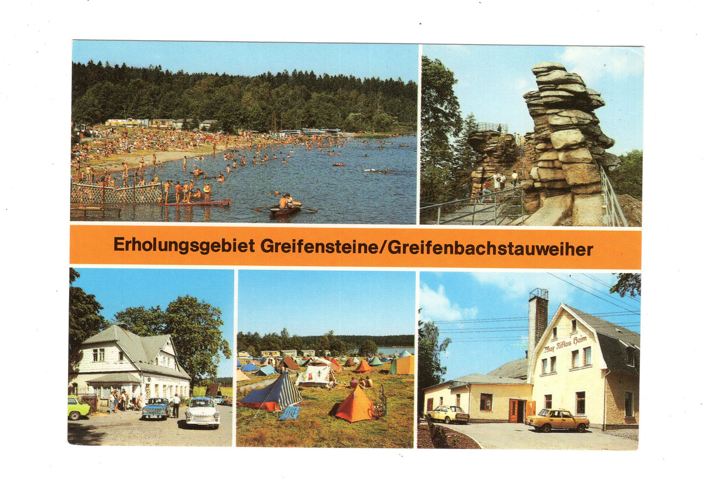 Ansichtskarte Erholungsgebiet Greifensteine / Greifenbachstauweiher