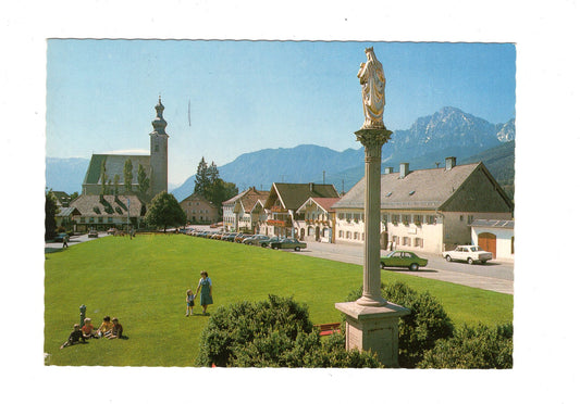 Ansichtskarte Anger / Berchtesgadener Land / Dorfplatz / I1-51