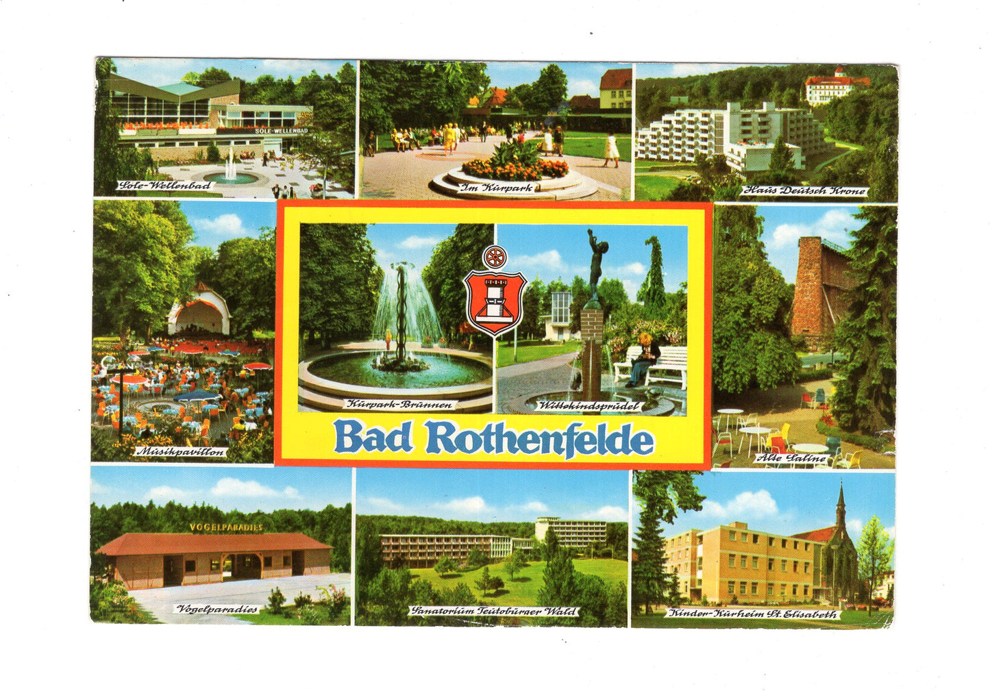 Ansichtskarte Bad Rothenfelde / Kurpark-Brunnen +++