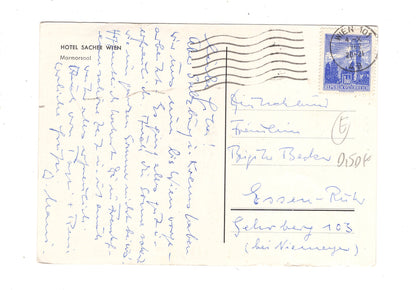 Ansichtskarte Wien / Hotel Sacher / Marmorsaal / Österreich / N1-64