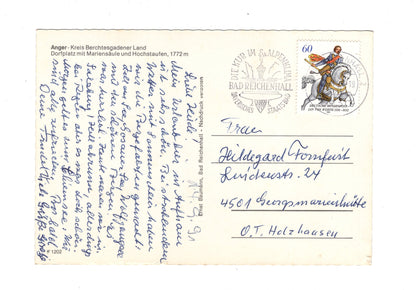 Ansichtskarte Anger / Berchtesgadener Land / Dorfplatz / I1-51