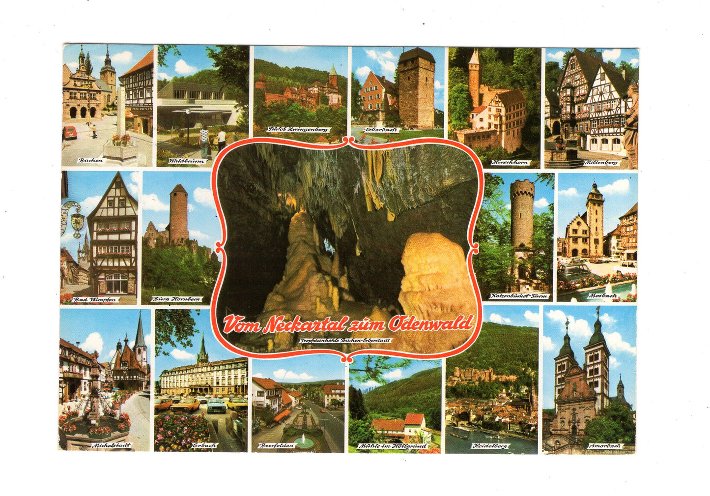 Ansichtskarte Vom Neckartal zum Odenwald