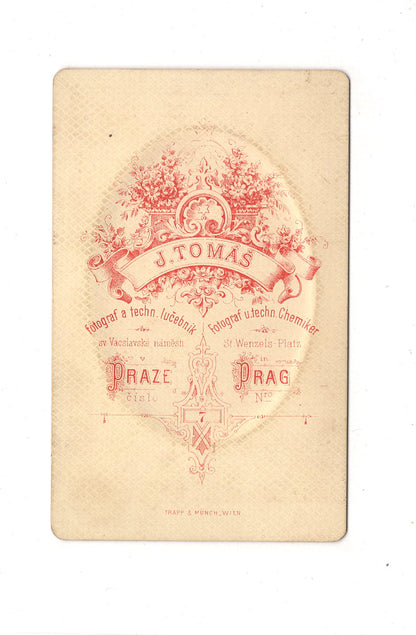 Fotografie Damenportrait - Prag 1870er / CDV C1-02
