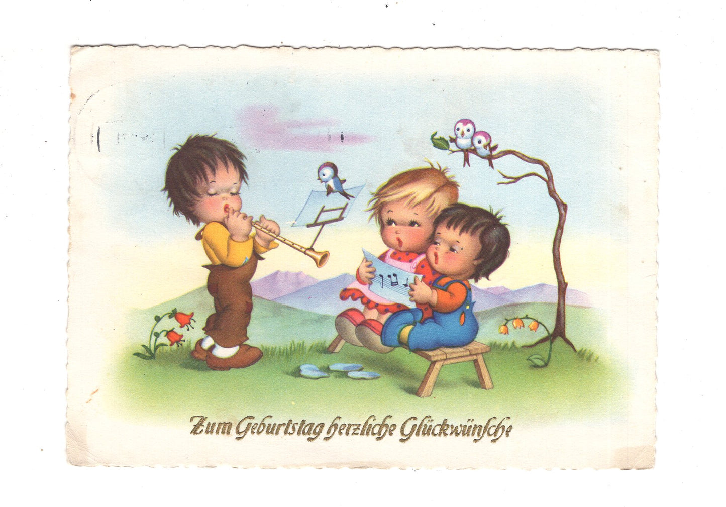 Ansichtskarte Glückwünsche / Glückwunsch zum Geburtstag / L1-56