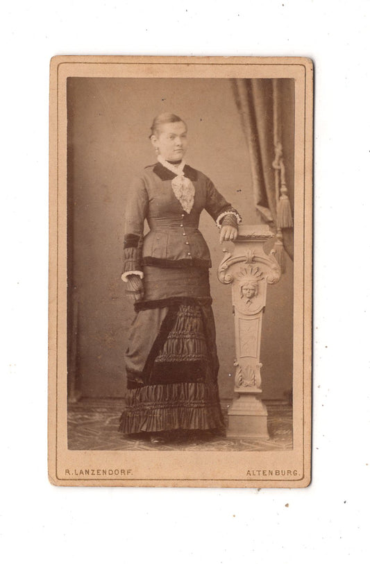 Fotografie Feine Dame - Altenburg um 1880