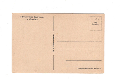 Ansichtskarte Schwarzwälder Bauernhaus in Bad Griesbach / Schwarzwald / K1-57