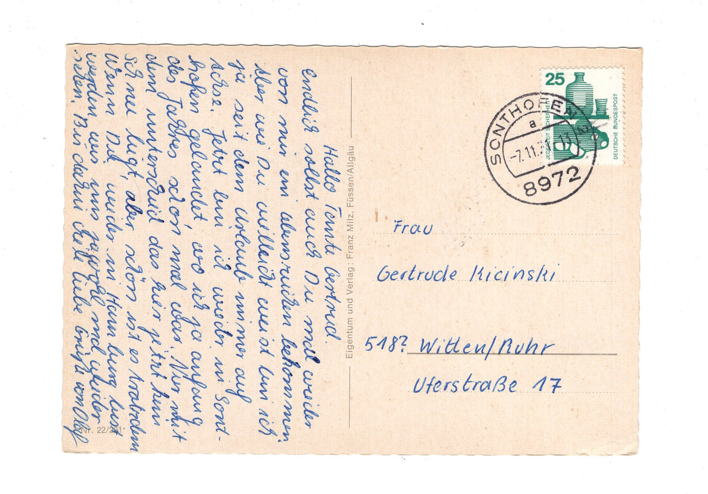 Ansichtskarte Sonthofen im Allgäu / H1-54