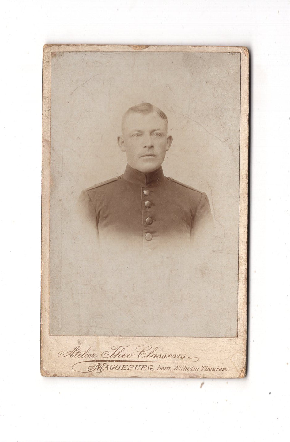 Fotografie Soldat - Magdeburg 1890er / CDV M1-05