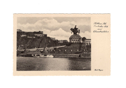 Ansichtskarte Koblenz am Rhein / Deutsches Eck und Ehrenbreitstein