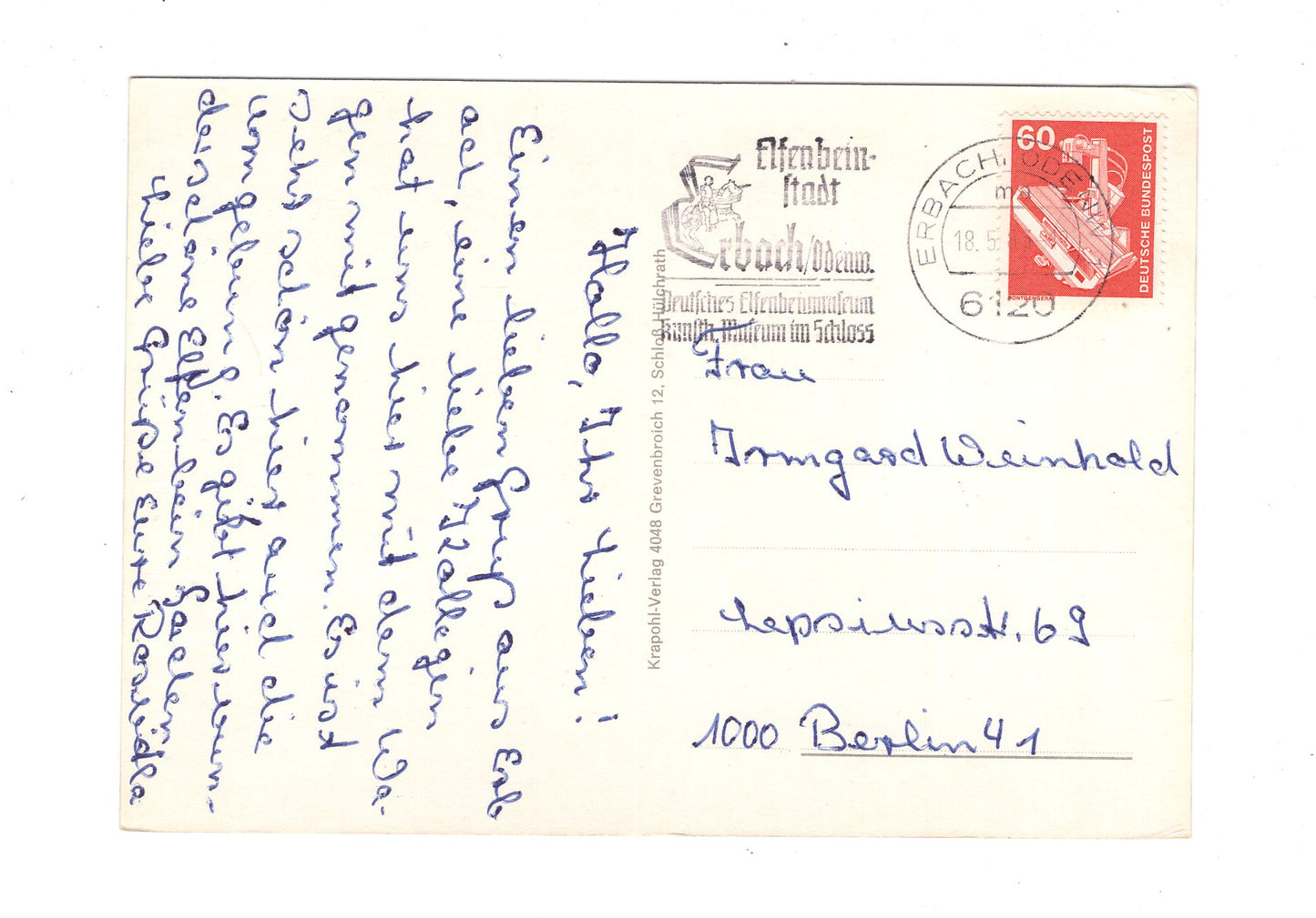 Ansichtskarte Vom Neckartal zum Odenwald