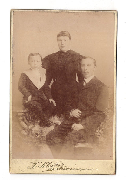 Fotografie Schönes Familienbild - Ludwigsburg um 1890 / CAB U-19