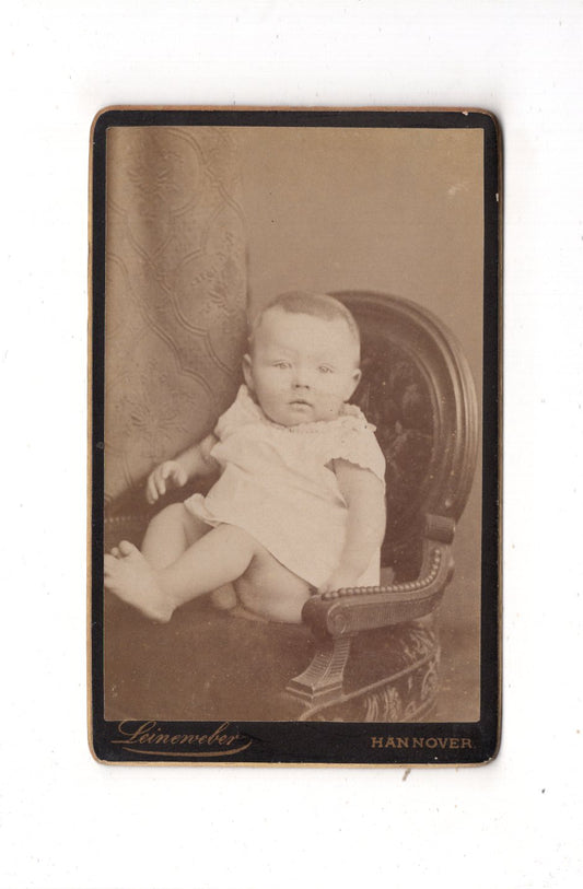 Fotografie Schönes Kinderbild / Baby - Hannover 1880er / CDV N1-08