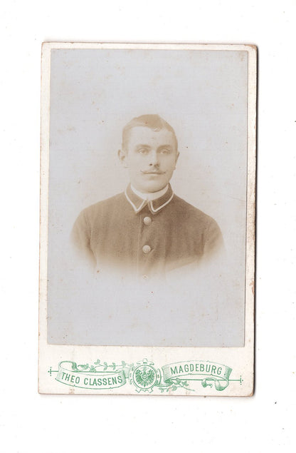 Fotografie Soldat - Magdeburg 1890er / CDV M1-05