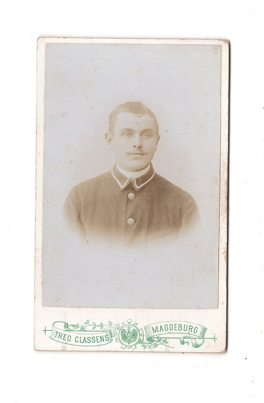 Fotografie Soldat - Magdeburg 1890er / CDV M1-05
