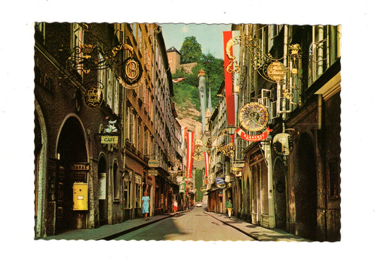 Ansichtskarte Salzburg / Getreidegasse / Österreich