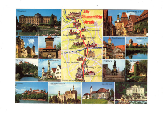 Ansichtskarte Die Romantische Straße / Würzburg / Wieskirche +++