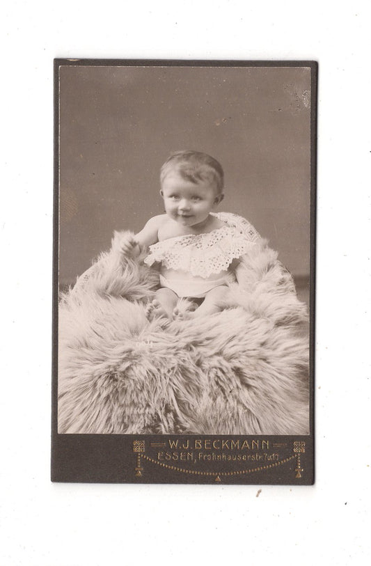 Fotografie Schönes Kinderbild / Baby - Essen 1900er / CDV N1-08