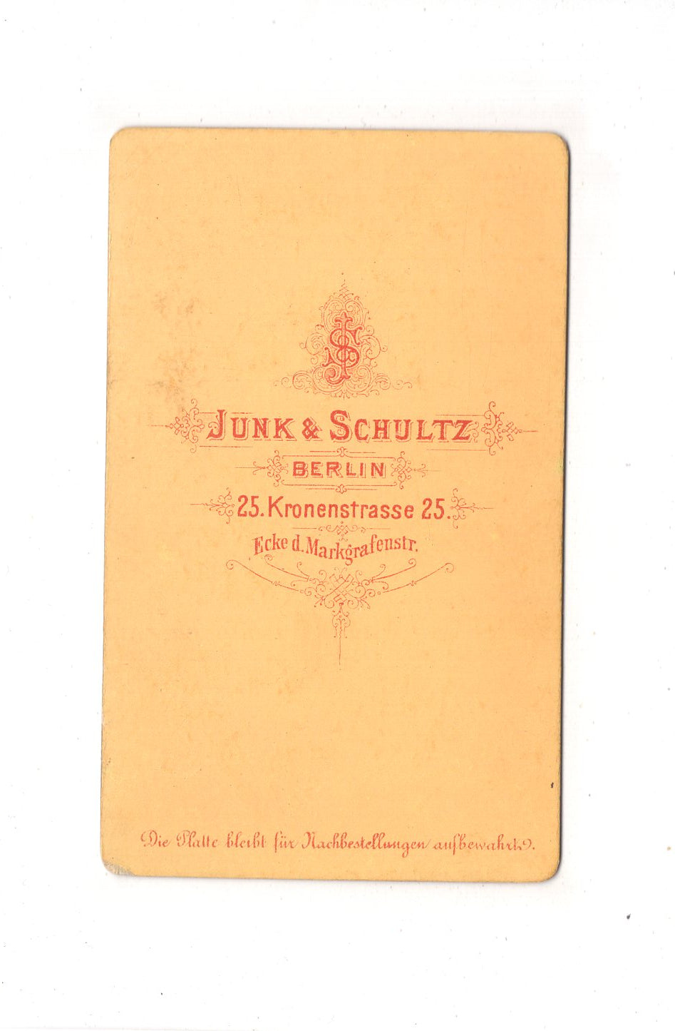 Fotografie Herrenportrait / benannt - Berlin 1874 / CDV C1-20