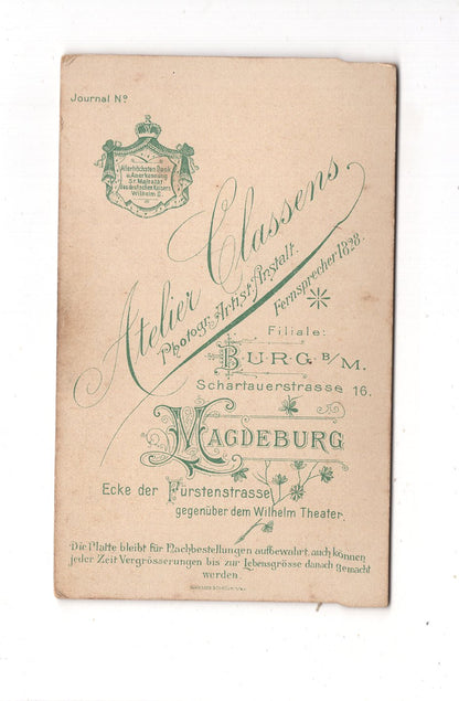 Fotografie Soldat - Magdeburg 1890er / CDV M1-05