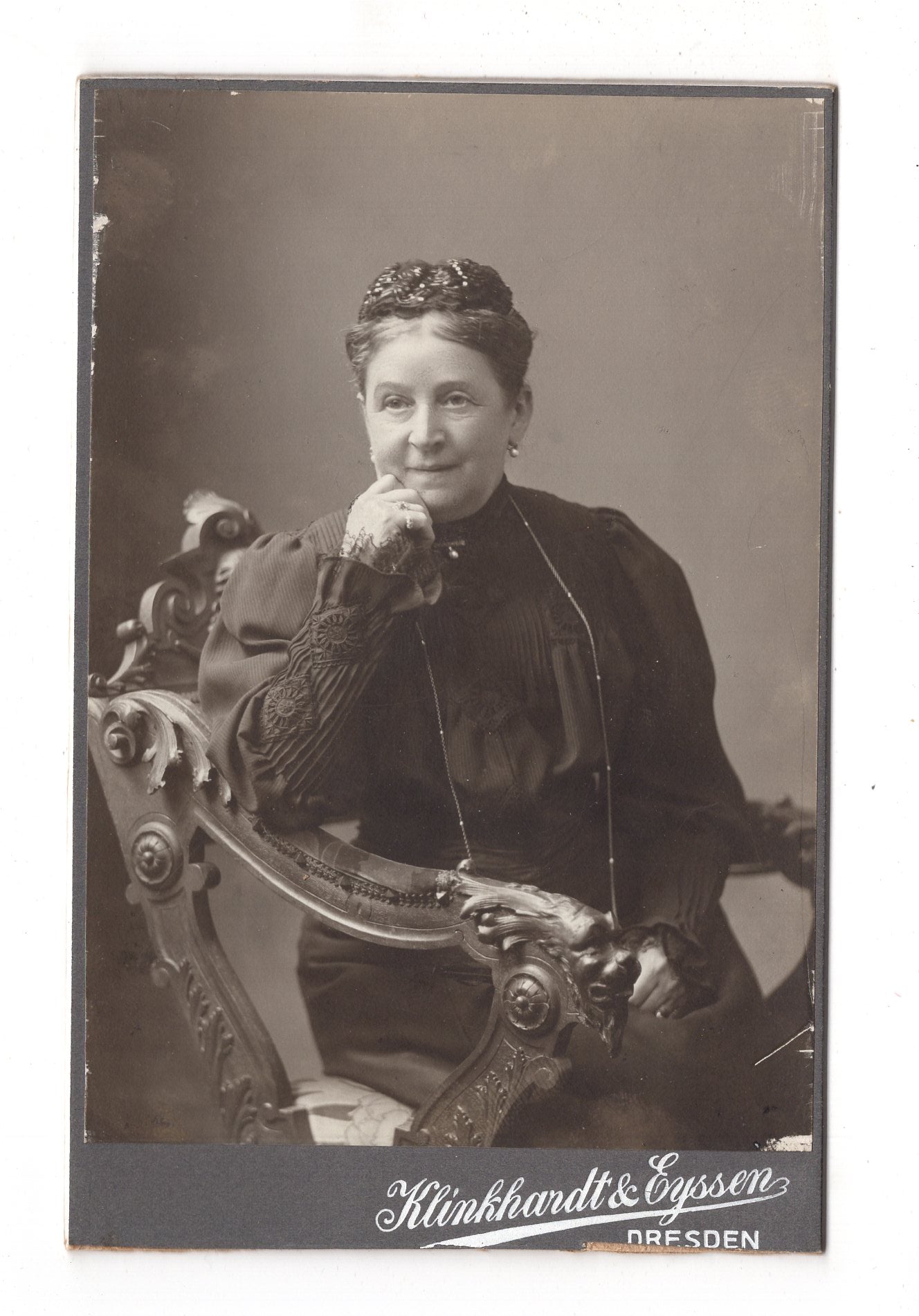 Fotografie Feine Dame - Dresden 1900er / CAB W-22