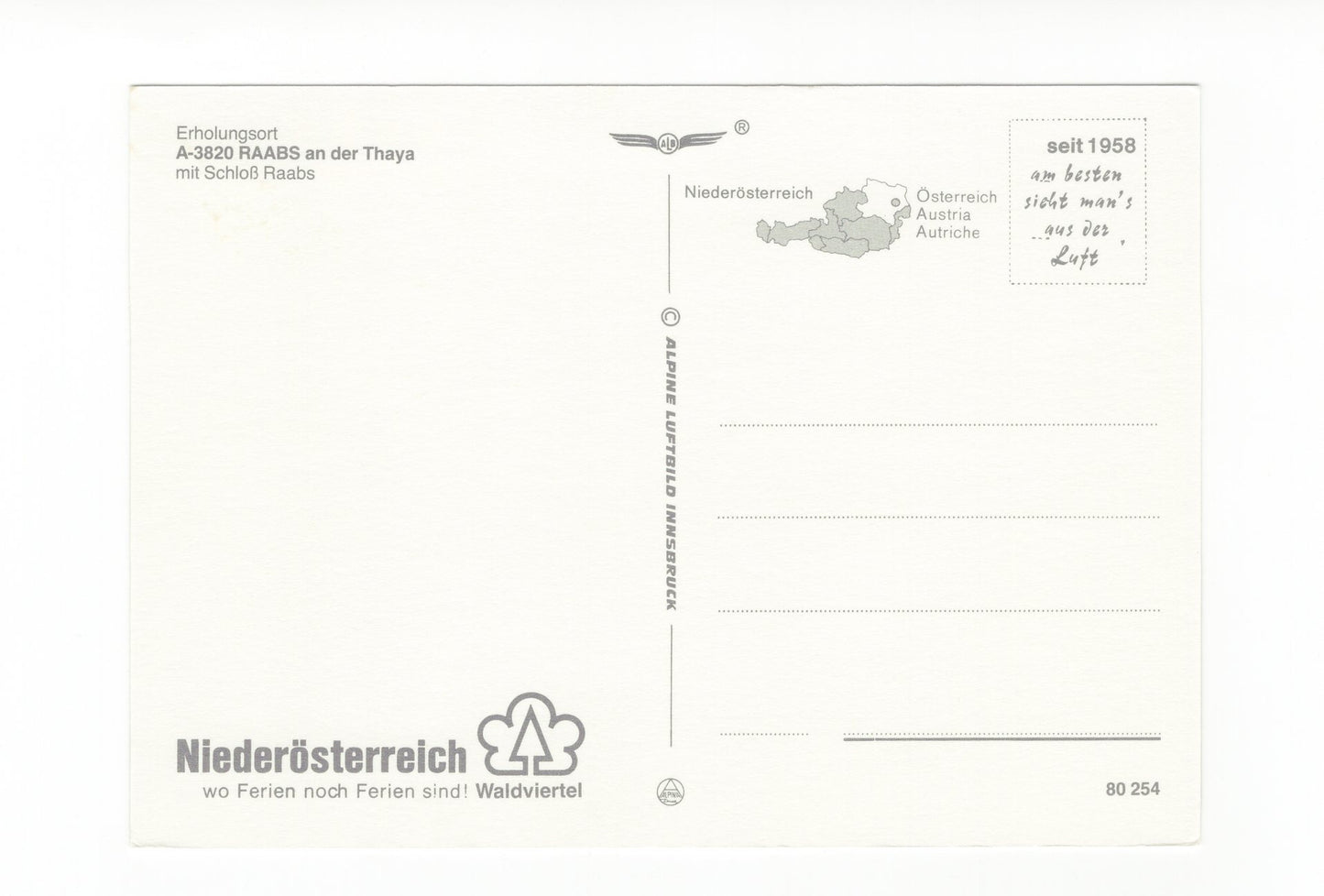 Ansichtskarte Raabs an der Thaya / Niederösterreich / Österreich