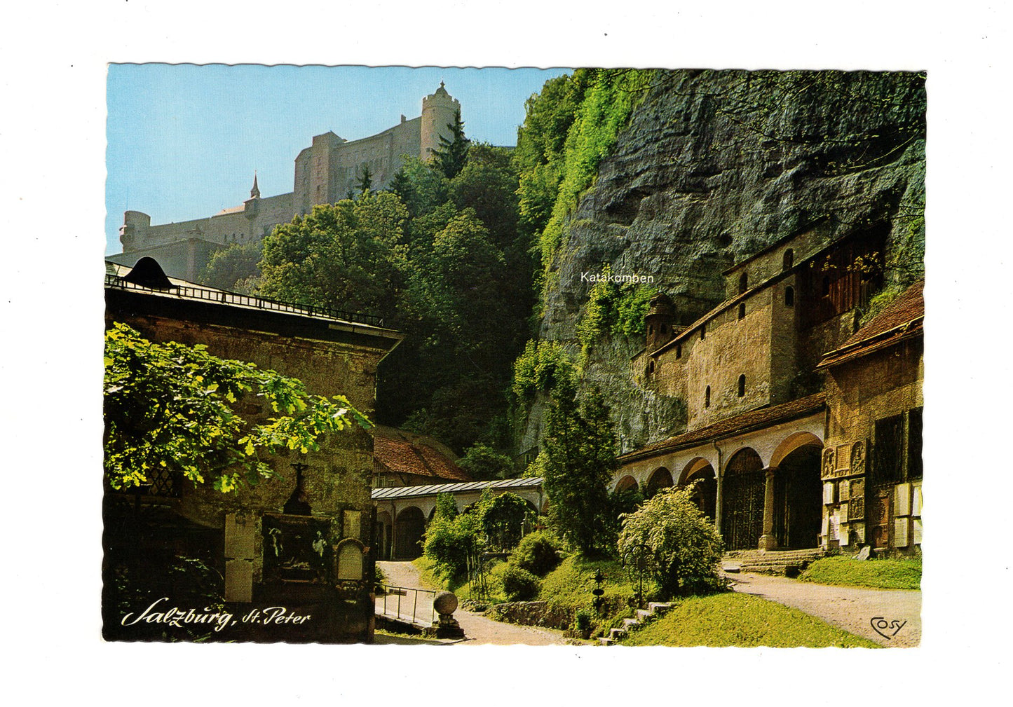 Ansichtskarte Salzburg / St.-Peters-Friedhof mit Katakomben / Österreich