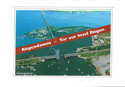 Ansichtskarte Rügendamm / Tor zur Insel Rügen