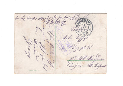 Ansichtskarte / Feldpost - Bayreuth 1917