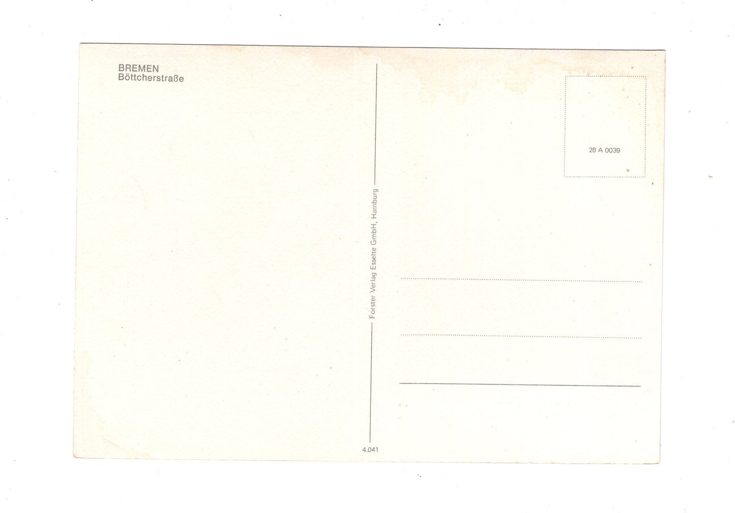Ansichtskarte Bremen / Böttcherstraße