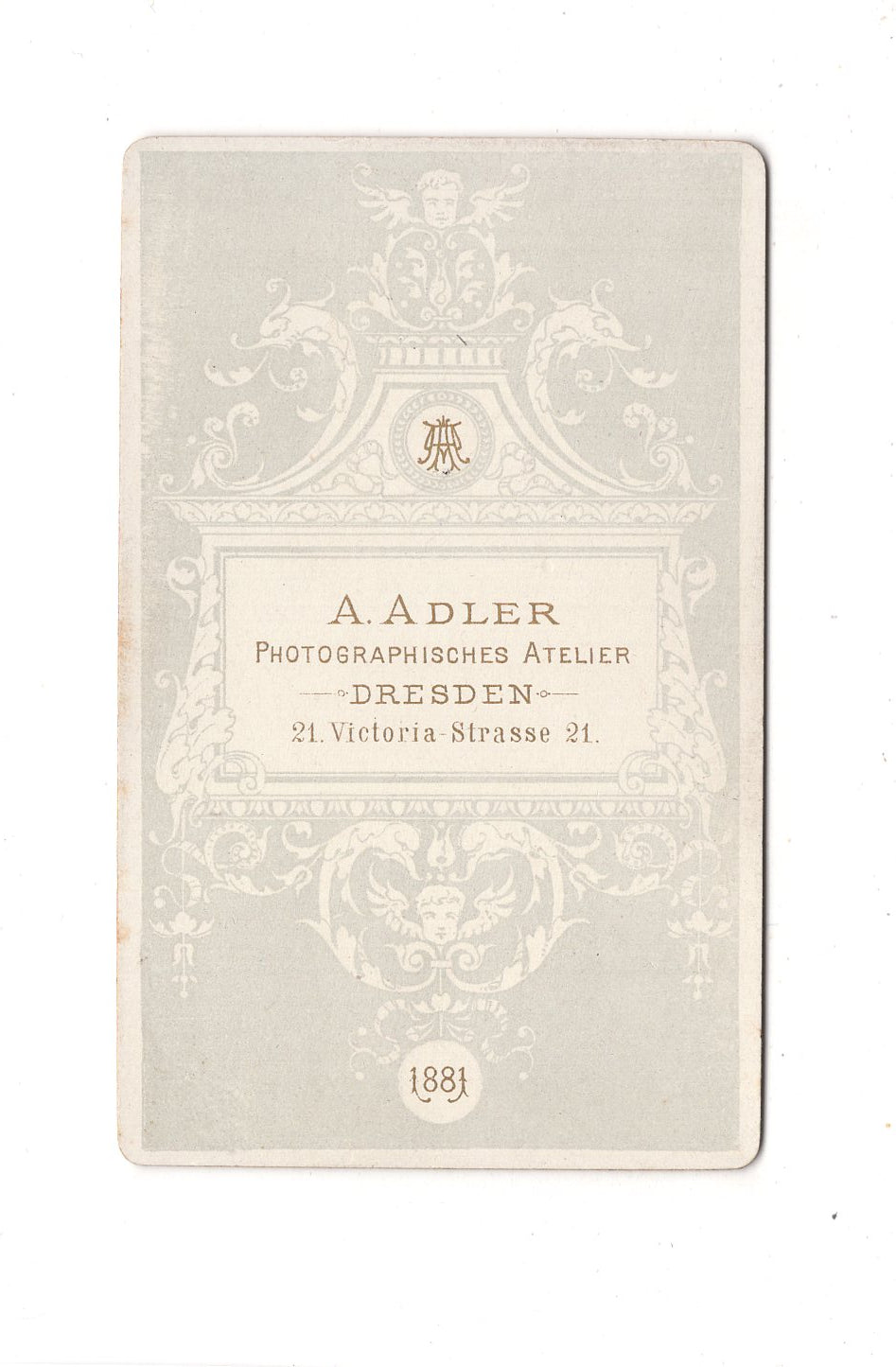 Fotografie Damenportrait - Dresden 1881 / CDV C1-02