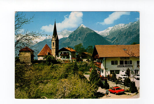 Ansichtskarte Pension Restaurant Moserhof / Schenna - St. Georgen / Südtirol / Italien