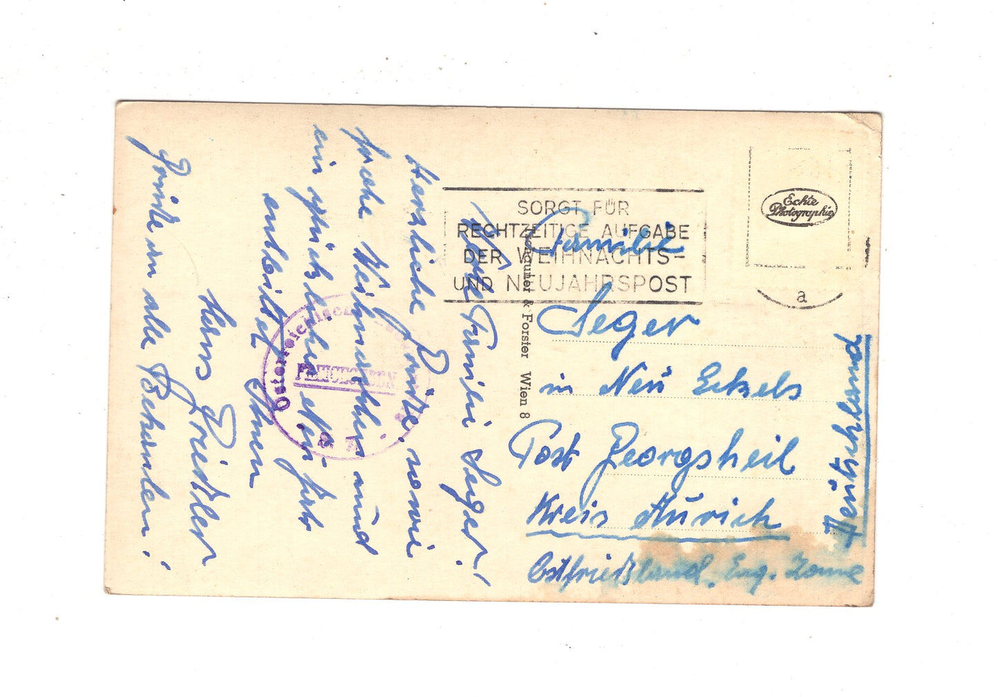 Ansichtskarte Feiertage / Frohe Weihnachten / K1-60