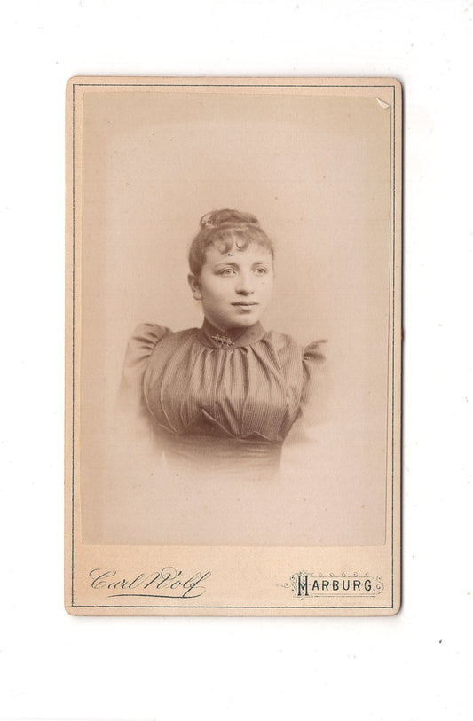 Fotografie Damenportrait - Hamburg-Harburg 1890er / CDV C1-02