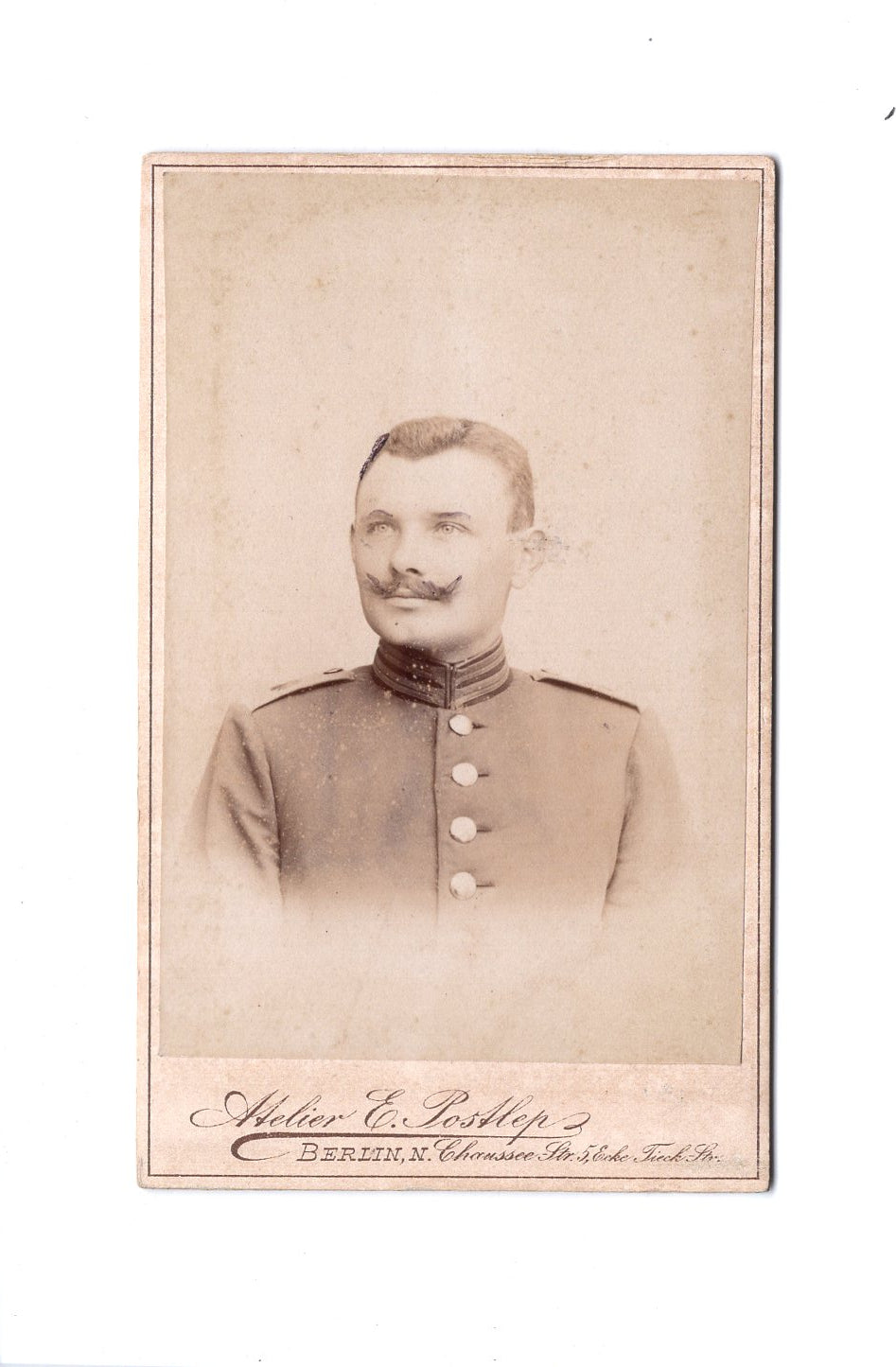 Fotografie Garde-Soldat / Soldatenportrait / benannt - Berlin 1902