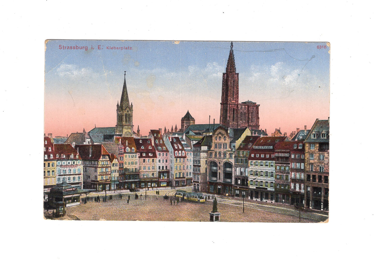 Ansichtskarte / Feldpost - Straßburg 1916