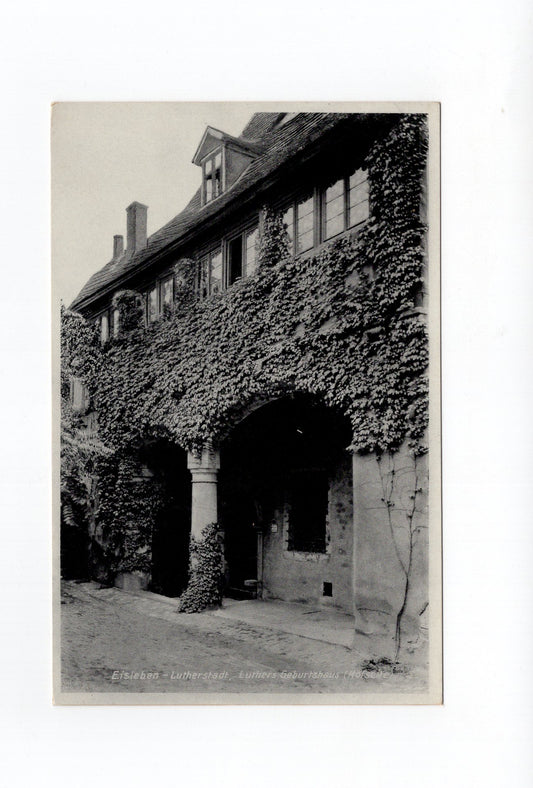 Ansichtskarte Lutherstadt Eisleben / Luthers Geburtshaus